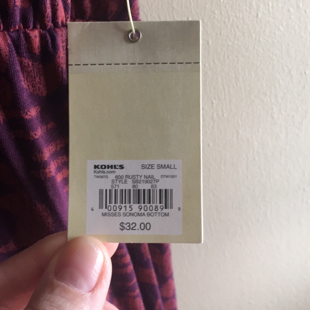NWT Size S Sonoma cross top tank dress In purple - Picture 4 of 8